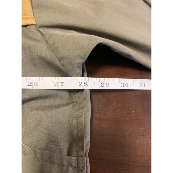 Vintage Mountn Prairie XL Game Bird Hunting Jacket Tan/Green Waterproof - Picture 5 of 10